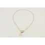 Collar acero inoxidable de cadena eslabón ovalado 