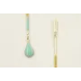 Pendientes irregulares de acero inoxidable con per