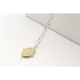 Solitario acero inoxidable cadena eslabón pequeño
