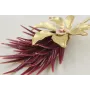 Pendientes perno pivote dorado mate con flor 7 pét