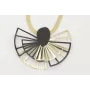Collar cadena tira dorada mate con láminas abanico