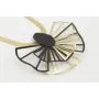 Collar cadena tira dorada mate con láminas abanico