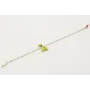 Pulsera con cadena alargada de eslabón oro mate co