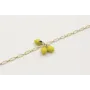Pulsera con cadena alargada de eslabón oro mate co
