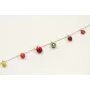 Pulsera de cadena con microperlas con colgantes de