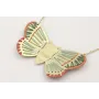 Colgante de cadena eslabón oro mate con mariposa c