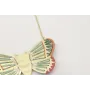 Colgante de cadena eslabón oro mate con mariposa c