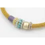Pulsera de cordón trenzado retorcido color marrón 