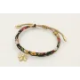 Pulsera regulable de cinta liberty en tonos marron