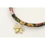 Pulsera regulable de cinta liberty en tonos marron