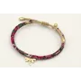 Pulsera regulable de cinta liberty en tonos morado