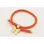 Pulsera regulable de cordón trenzado retorcido col