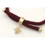 Pulsera regulable de cordón trenzado retorcido col