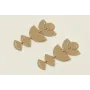 Pendientes con perno de círculo y piezas geométric