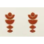 Pendientes con perno de círculo y piezas geométric