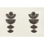 Pendientes con perno de círculo y piezas geométric