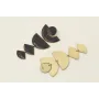 Pendientes con perno de círculo y piezas geométric