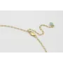 Collar cadena eslabón ovalado doarado mate cosido 