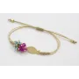 Pulsera hilo dorado con nudo serpiente, pez dorado