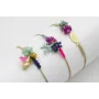 Pulsera hilo dorado con nudo serpiente, pez dorado