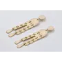 Pendientes perno gota, colgantes semi ovalo, cuadr