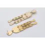 Pendientes perno gota, colgantes semi ovalo, cuadr