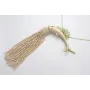 Collar cadena microbolas dorada mate con pez esmal