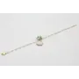 Pulsera cadena facetadas opal con burruño de bolas