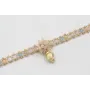Pulsera cadena engarzada piedra con burruño faceta