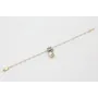 Pulsera cadena facetadas opal con burruño de bolas