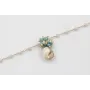 Pulsera cadena facetadas opal con burruño de bolas