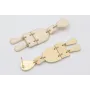 Pendientes esmlatados rosa claro con perno gotas, 