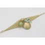 Pulsera cadena eslabón ovalado y maya rombo con ra