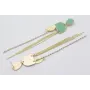 Pendientes perno gota, colgantes semi ovalo esmalt