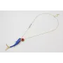 Collar cadena eslabón ovalado con colgante pez esm