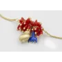 Pulsera regulable cadena eslabón plano dorado mate