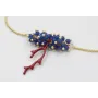 Pulsera regulable cadena eslabón plano dorado mate