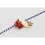 Pulsera cadena miyuki azulona con colgante pez,gam