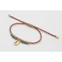 Pulsera de driza rojizo y rosa con nudo macramé do