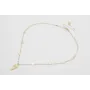 Collar cadena eslabón estrella con perla intercala