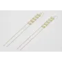 Pendientes gancho con entrepiezas perlas pegadas y