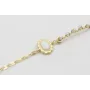 Pulsera cadena eslabón ovalado aplastado con entre