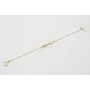 Pulsera cadena eslabón ovalado con entrepieza sol 