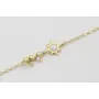 Pulsera cadena eslabón ovalado con entrepieza sol 