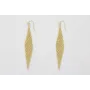 Pendientes perno sencillo con pieza de maya forma 