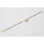 Pulsera cadena miyuki negra con colgante abeja dor