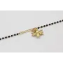 Pulsera cadena miyuki negra con colgante abeja dor