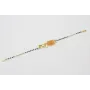 Pulsera cadena miyuki negro con eslabón alargado c