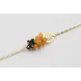 Pulsera cadena eslabón ovalado aplastado dorado am