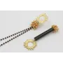 Pendientes asimetricos perno sol dorado amte con t
